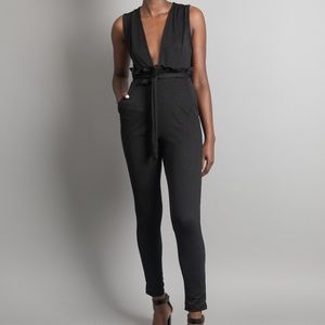 Nyarra | Plunge Neck Flirty Jumpsuit
